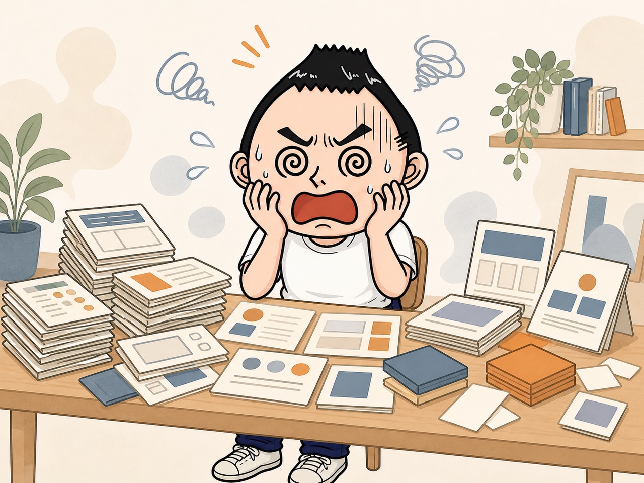 商品づくりの準備が増えすぎて困っている様子