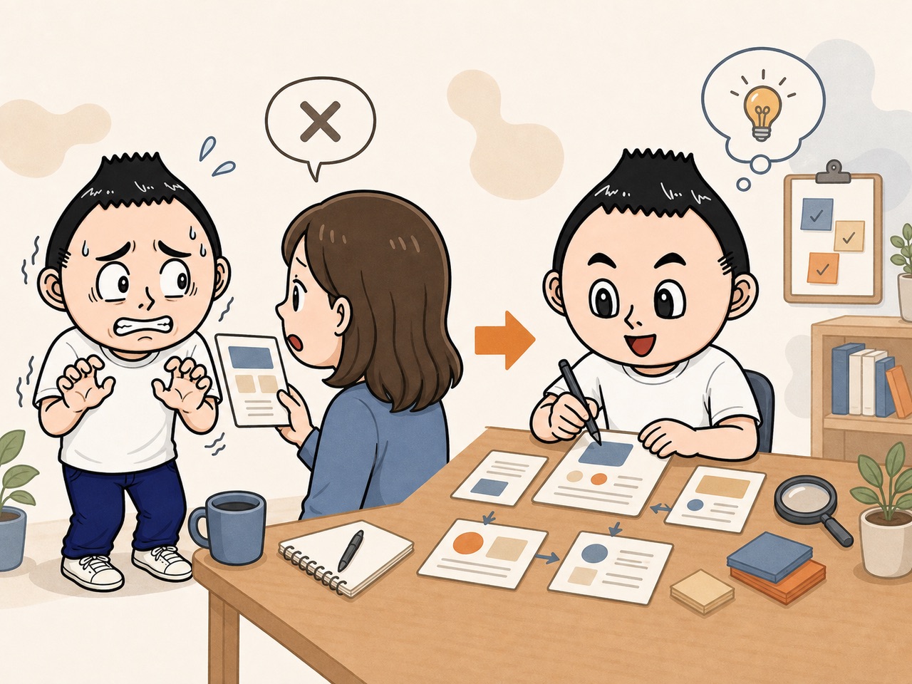 断られた反応を改善材料として受け取る様子