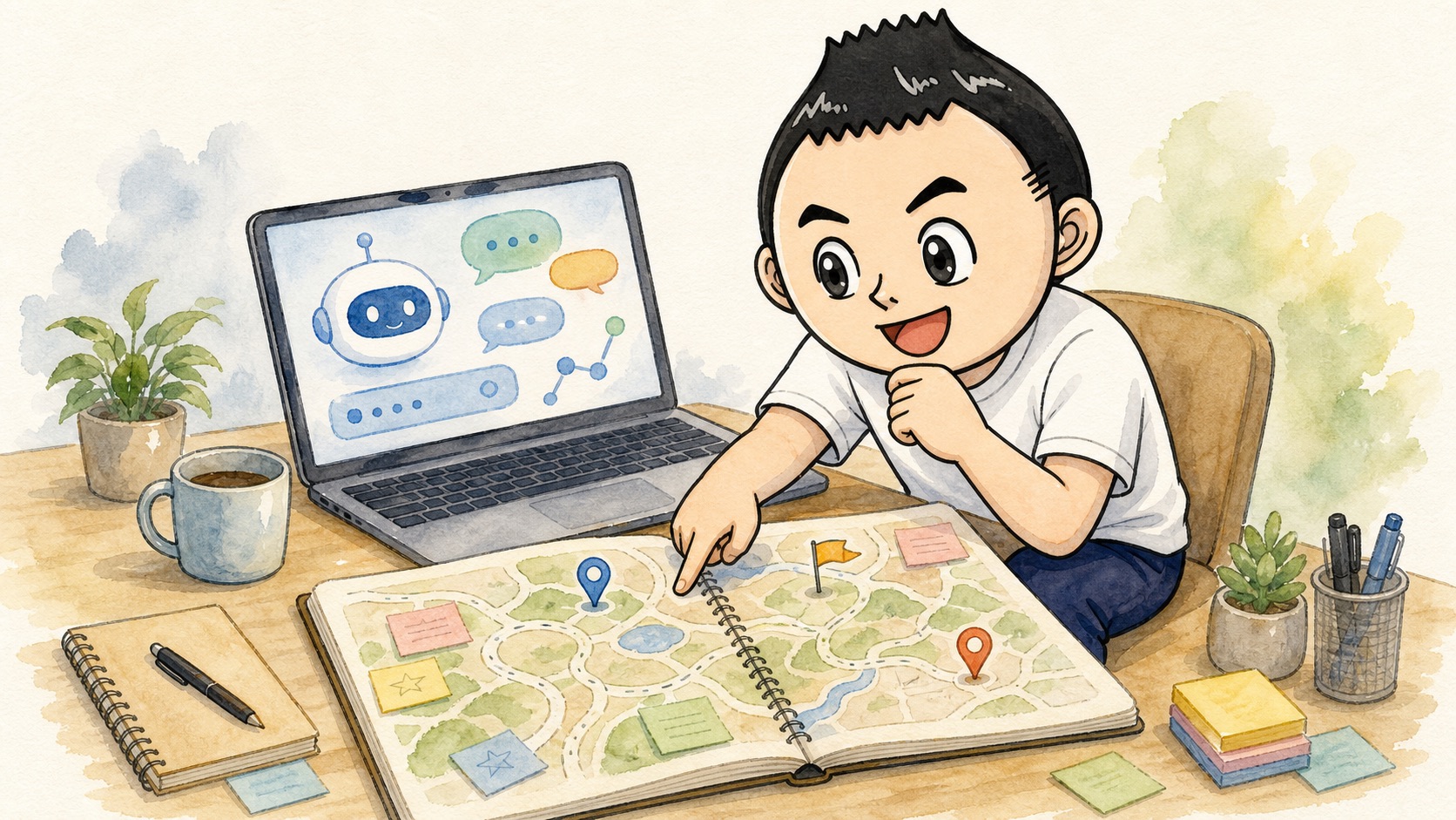 AIに正解を聞くのではなく、自分の地図の下書きを作る