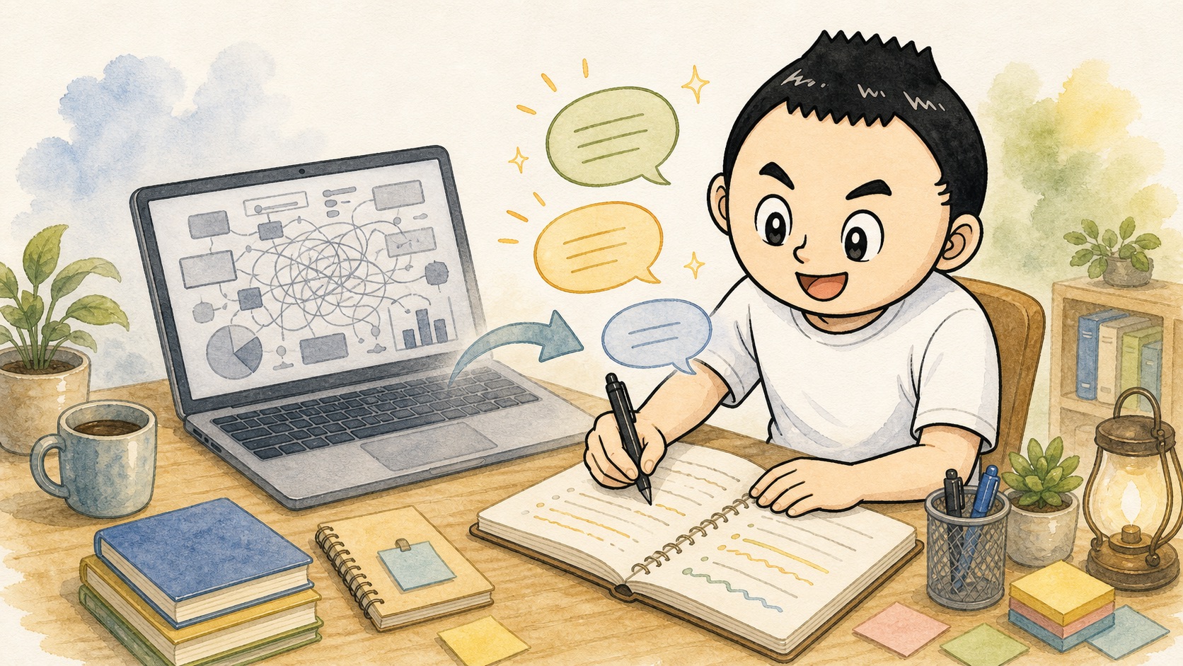 AIの整理を自分の言葉に戻して書き直す