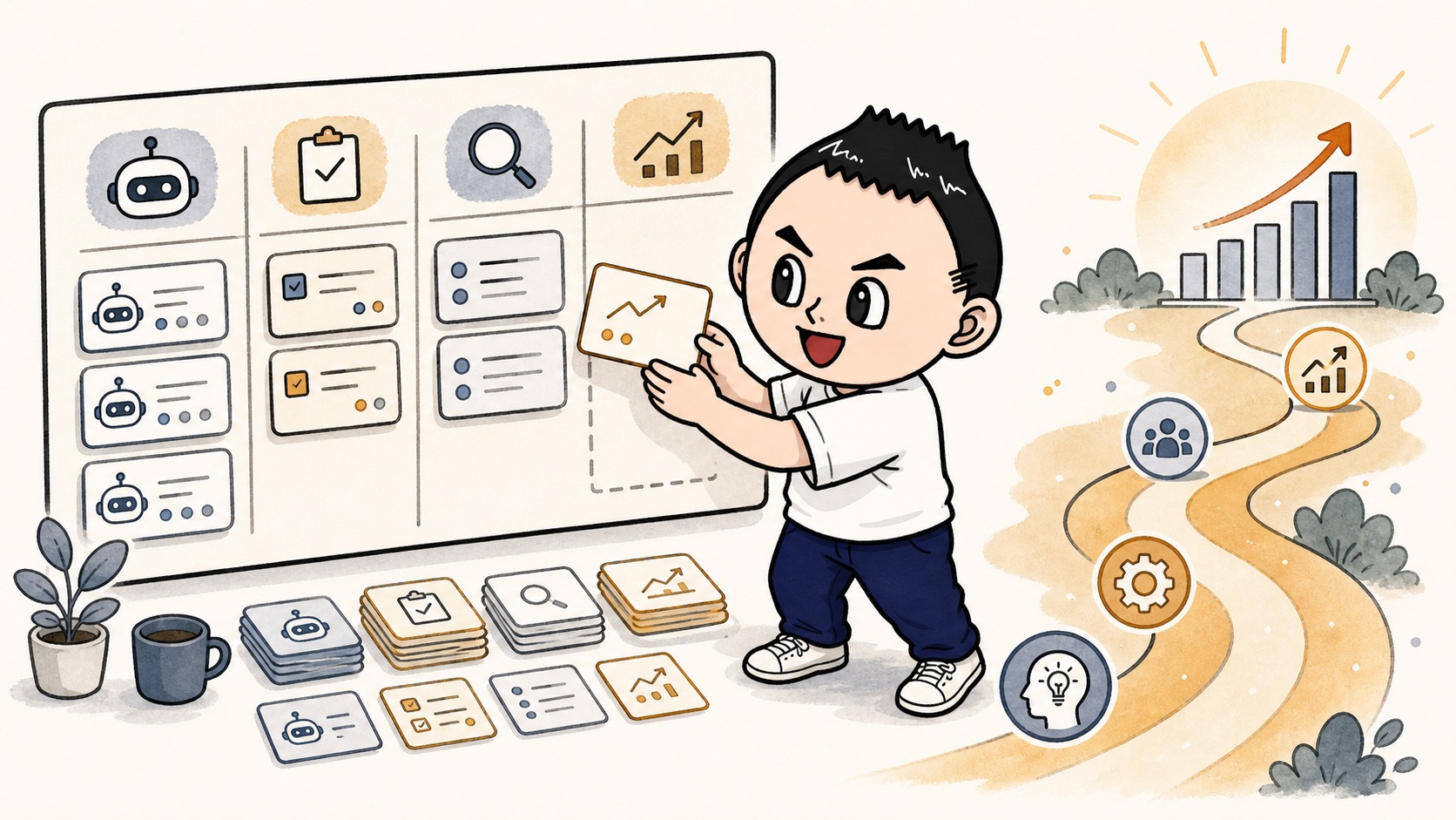 AI活用の効果測定を運用ログから始めるアイキャッチ