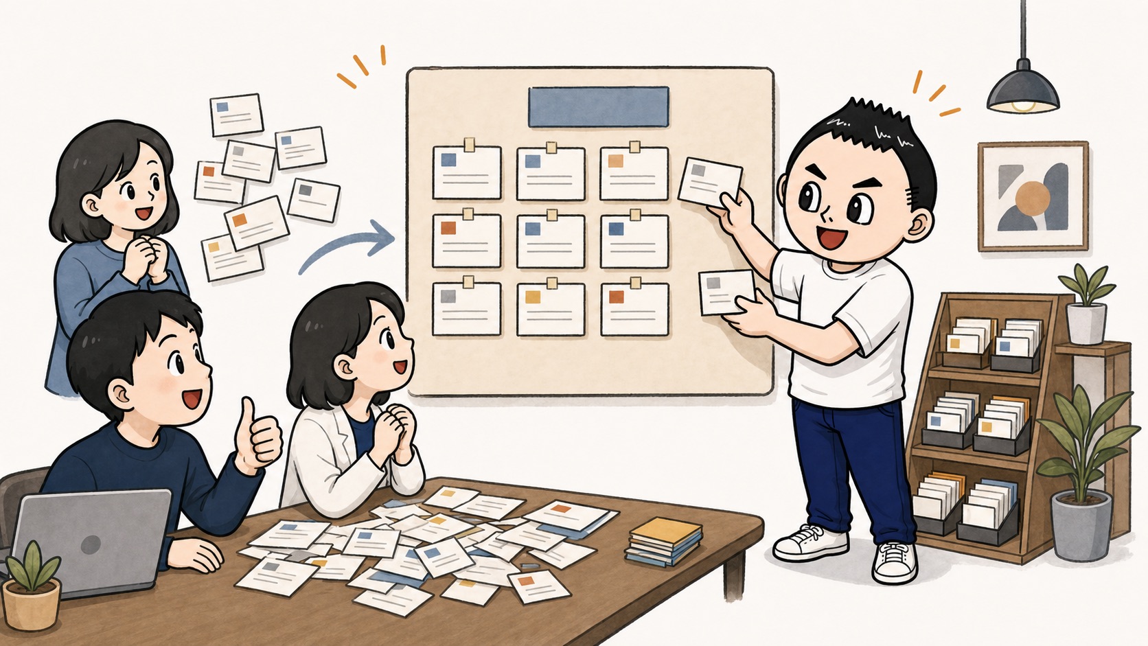 生成AIの社内ナレッジを実例メモから育てるアイキャッチ