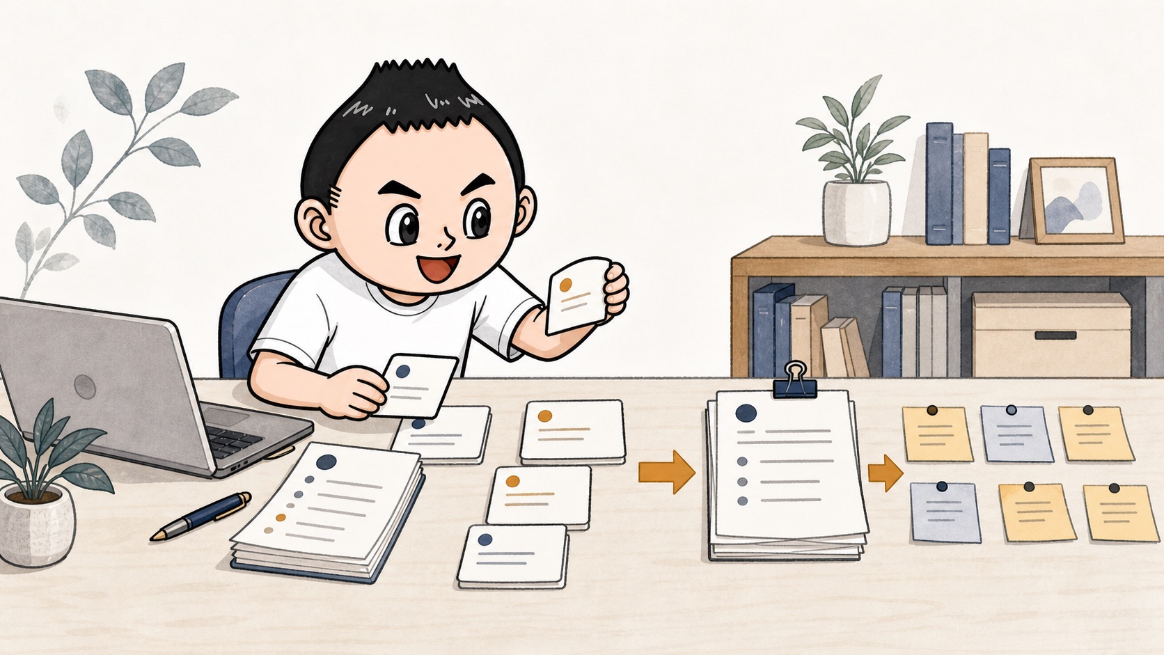 生成AIの社内ルールを運用ログから棚卸しするアイキャッチ