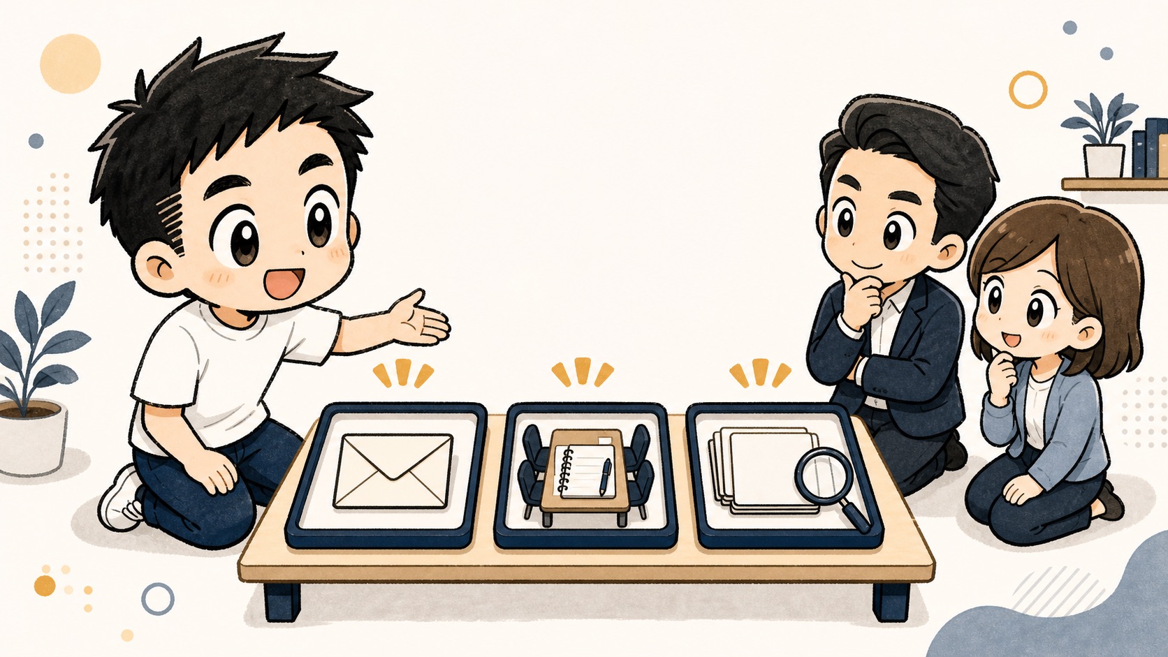 生成AIの社内研修ミニ台本を問い合わせ返信と議事録と社内FAQから作るイラスト